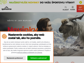 'sportovna.sk' screenshot