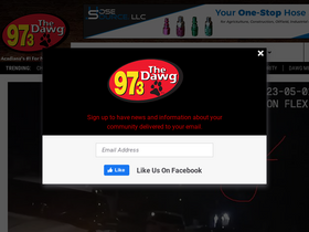 '973thedawg.com' screenshot