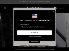 LEVATE LABEL website screenshot