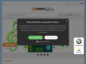 'notenbuch.de' screenshot