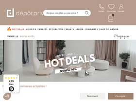 'depotprive.fr' screenshot