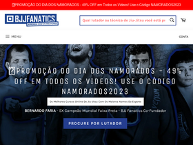 'bjjfanatics.com.br' screenshot