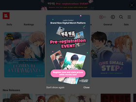 'lezhinus.com' screenshot