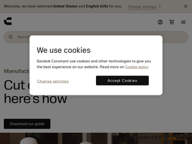 'coromant.com' screenshot