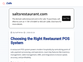 saltsrestaurant.com