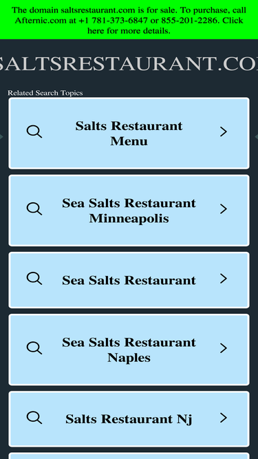 saltsrestaurant.com