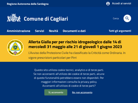 'comune.cagliari.it' screenshot