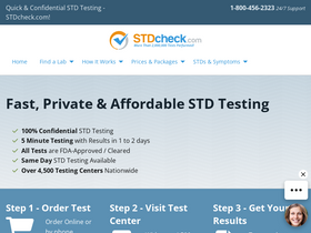 'stdcheck.com' screenshot