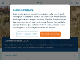 'dela.be' screenshot