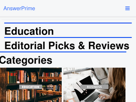 'answerprime.com' screenshot
