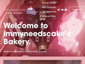 'immyneedscake.com' screenshot