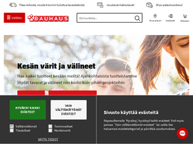 'bauhaus.fi' screenshot
