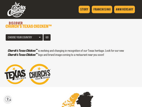 'churchstexaschicken.com' screenshot