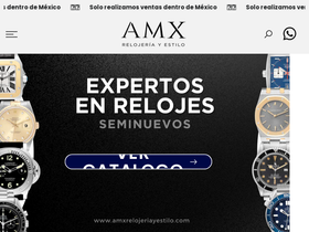 amxrelojeriayestilo.com homepage screenshot