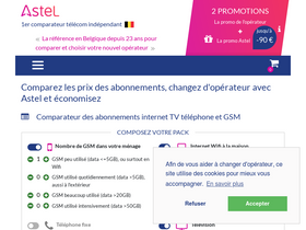 'astel.be' screenshot