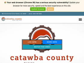 'catawbacountync.gov' screenshot