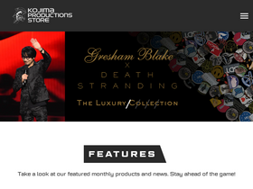 'kojimaproductions-store.com' screenshot