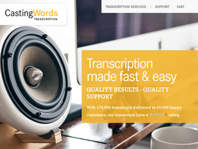 'castingwords.com' screenshot