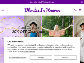 blondesinheaven.com homepage screenshot