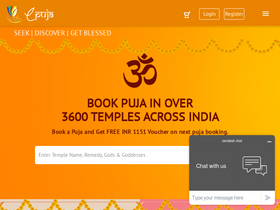 'epuja.co.in' screenshot