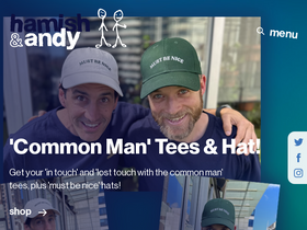 'hamishandandy.com' screenshot