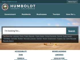 'humboldtgov.org' screenshot