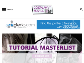 'cosplayadvice.com' screenshot