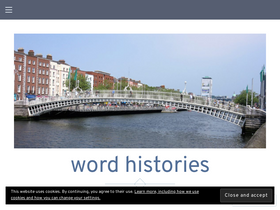 'wordhistories.net' screenshot