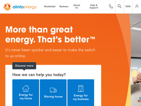 'alintaenergy.com.au' screenshot