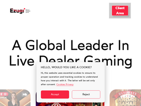 'ezugi.com' screenshot