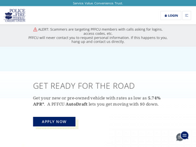 'pffcu.org' screenshot