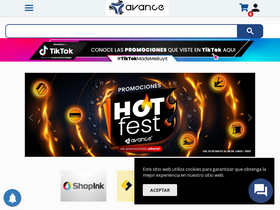 'avanceytec.com.mx' screenshot