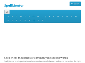 'spellmentor.com' screenshot