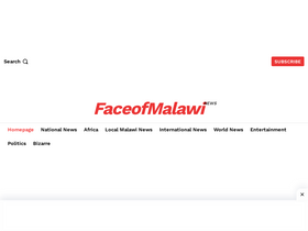 'faceofmalawi.com' screenshot