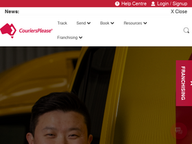 'couriersplease.com.au' screenshot