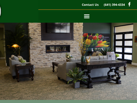 'hugebackfuneralhome.com' screenshot