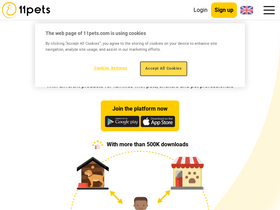 '11pets.com' screenshot