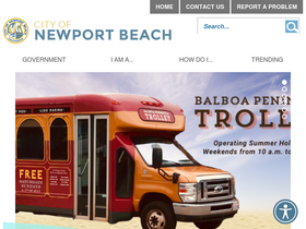 'newportbeachca.gov' screenshot