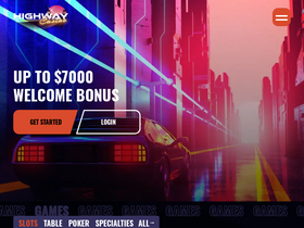 'highwaycasino.com' screenshot