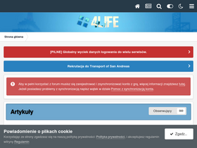 'mta4life.pl' screenshot