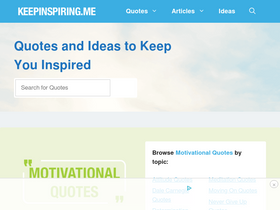 'keepinspiring.me' screenshot