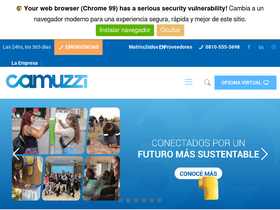 'camuzzigas.com.ar' screenshot