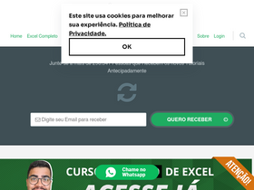 'ninjadoexcel.com.br' screenshot