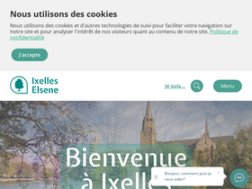 'ixelles.be' screenshot