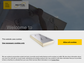 'recticelinsulation.com' screenshot