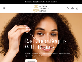 Queens Treasure Island website screenshot