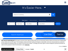 'leithcars.com' screenshot