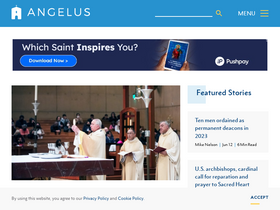 'angelusnews.com' screenshot
