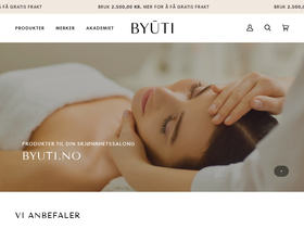 Byuti homepage screenshot