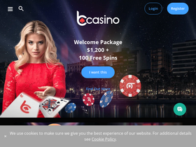 'bcasino.com' screenshot